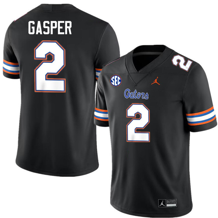 Chad Gasper Florida Jersey,Florida Gators #2 Chad Gasper Uniforms,Jersey Youth-Black